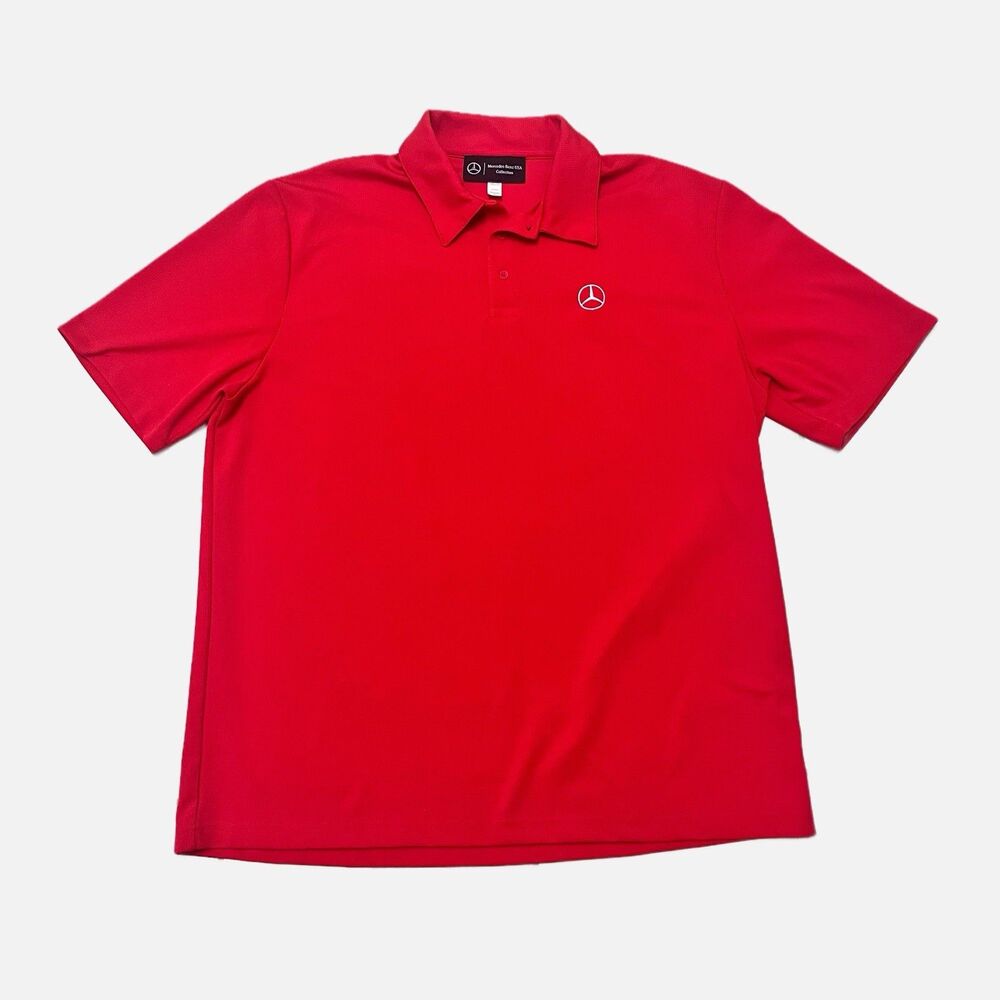 Mercedes Benz Collection Red polo Shirt Size XL